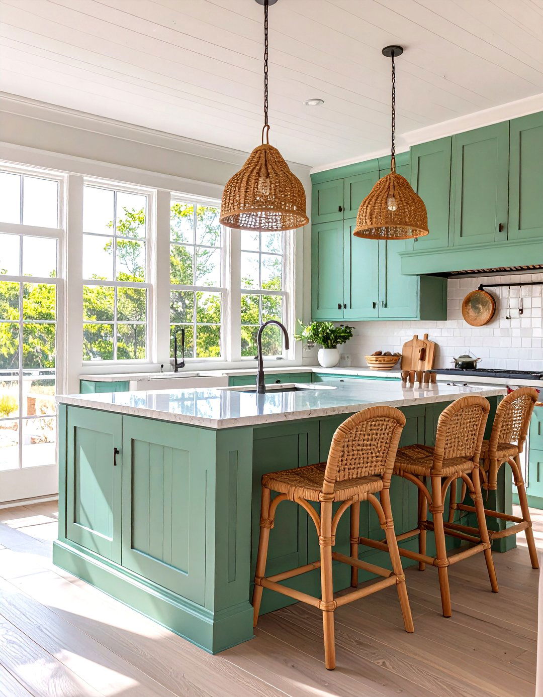 The Coastal Beach House Kitchen Island - 30 kitchen islands ideas