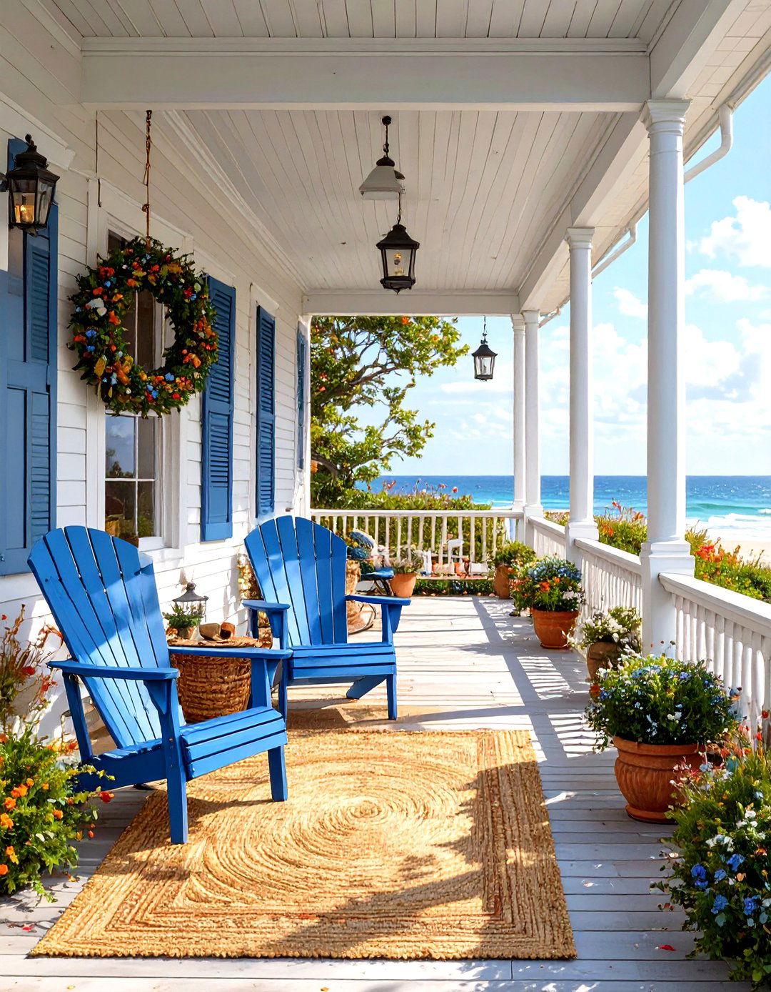 30 Long Front Porch Decorating Ideas for Your Home - We Love Home Blog