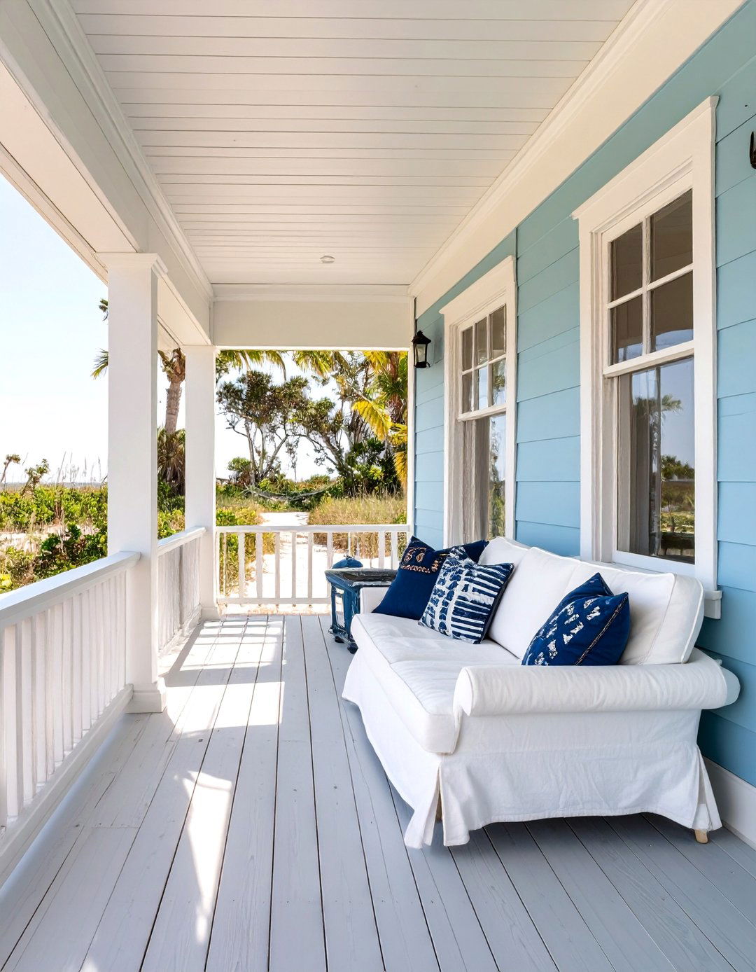 The Coastal Beach House Porch - 30 backyard patio enclosure ideas