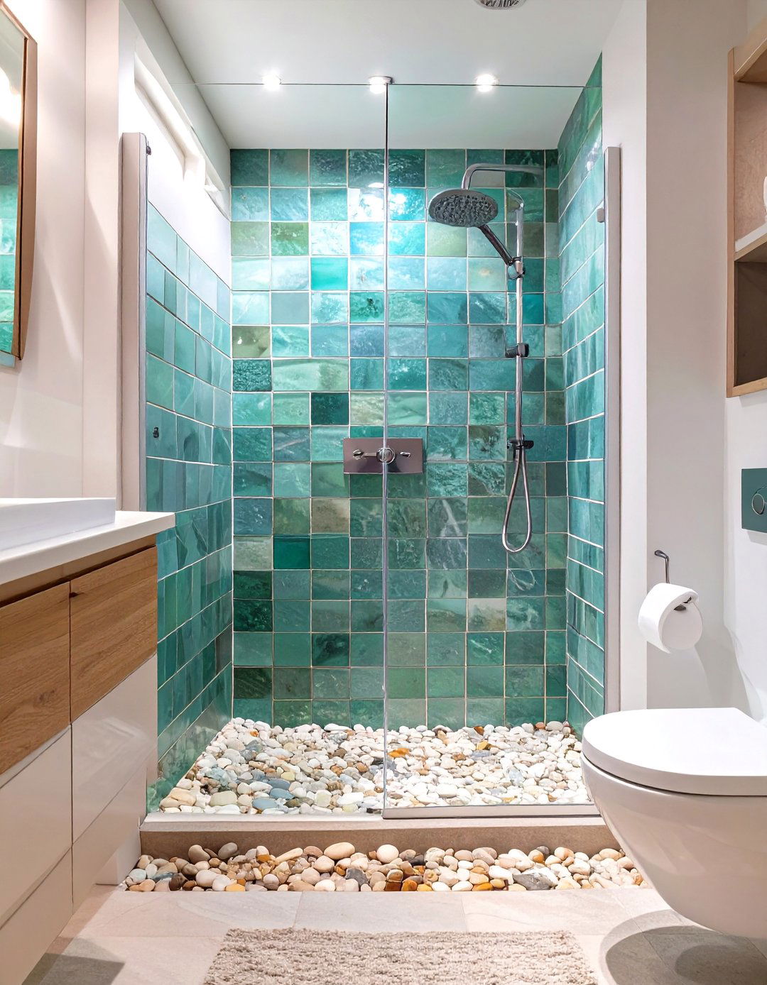 The Coastal Beach House Shower - 30 bathroom shower remodel ideas
