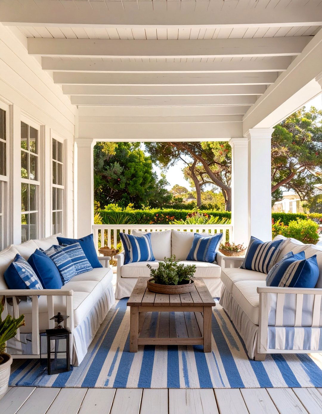 The Coastal Beach House Veranda - 30 covered patio extension ideas