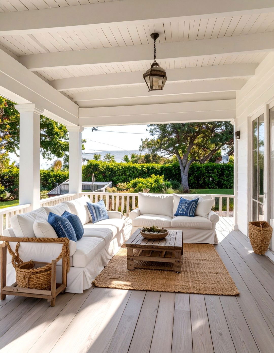 The Coastal Beach House Vibe - 30 attached covered patio ideas