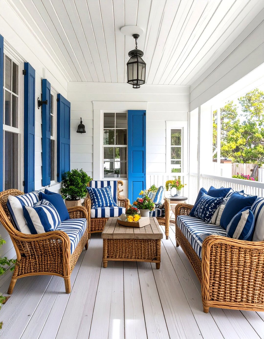The Coastal Beach House Vibe - 30 enclosed patio ideas