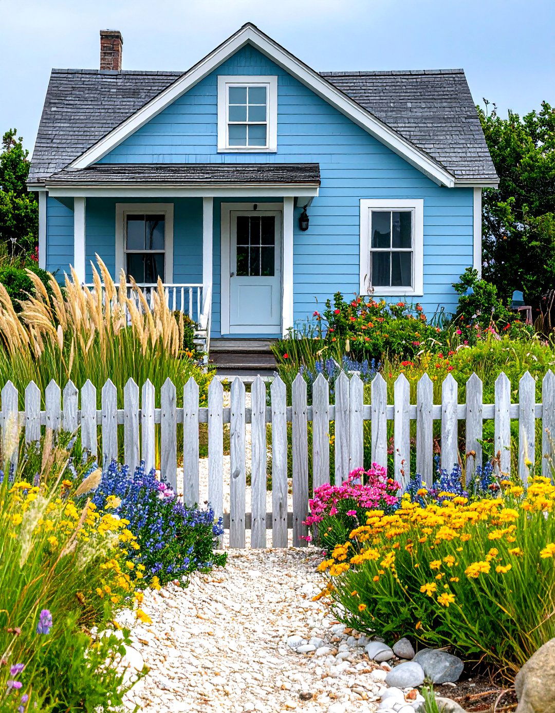 The Coastal Beach House Vibe - 30 front house landscaping ideas