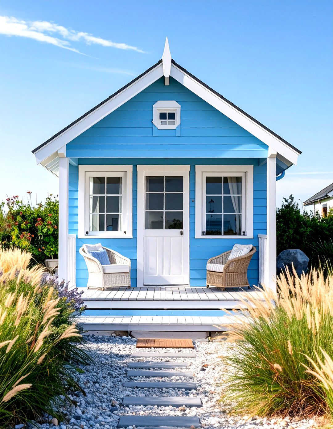 The Coastal Beach Hut Garden Studio - 30 garden studio design ideas