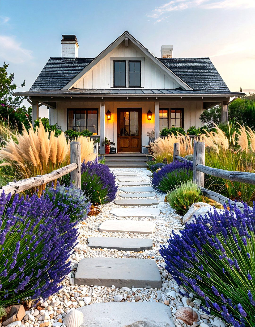 The Coastal Beach Style Front Landscape - 30 front landscape ideas