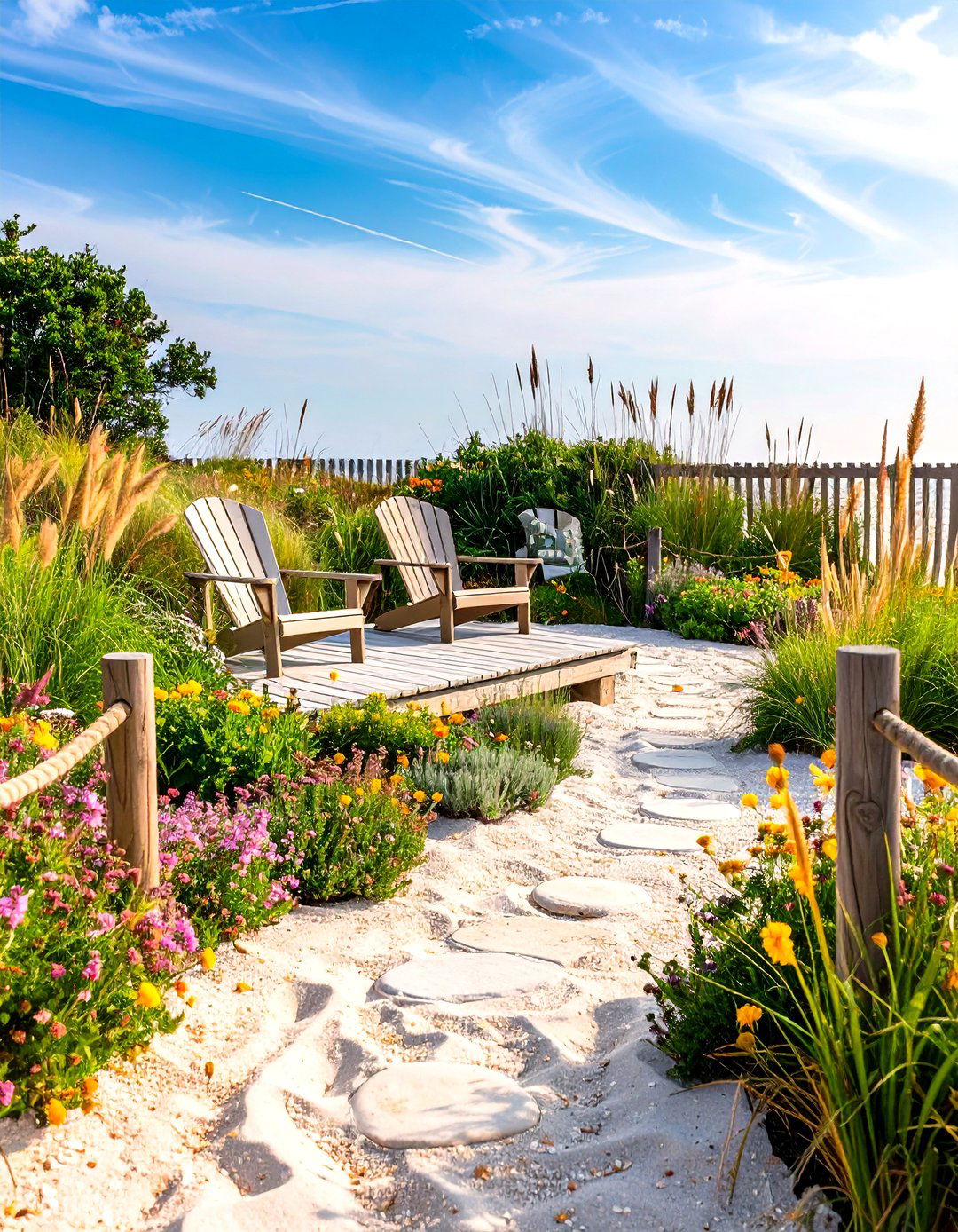 The Coastal Beach Style Layout - 30 layout landscape design plans ideas