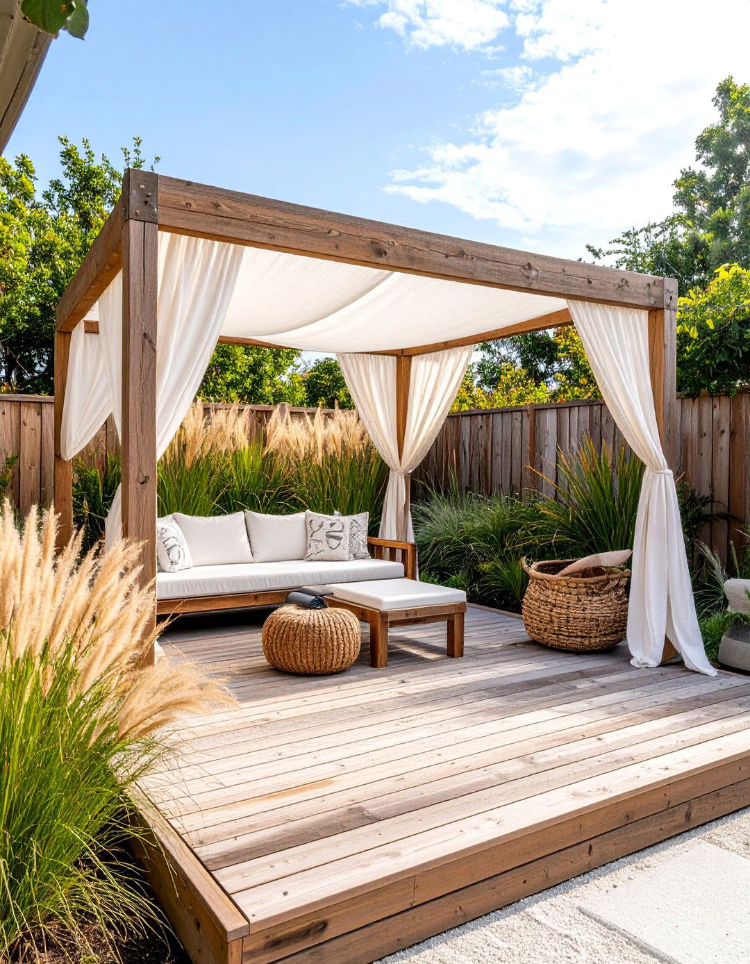 The Coastal Beach Vibe Workout Deck - 30 backyard gym ideas