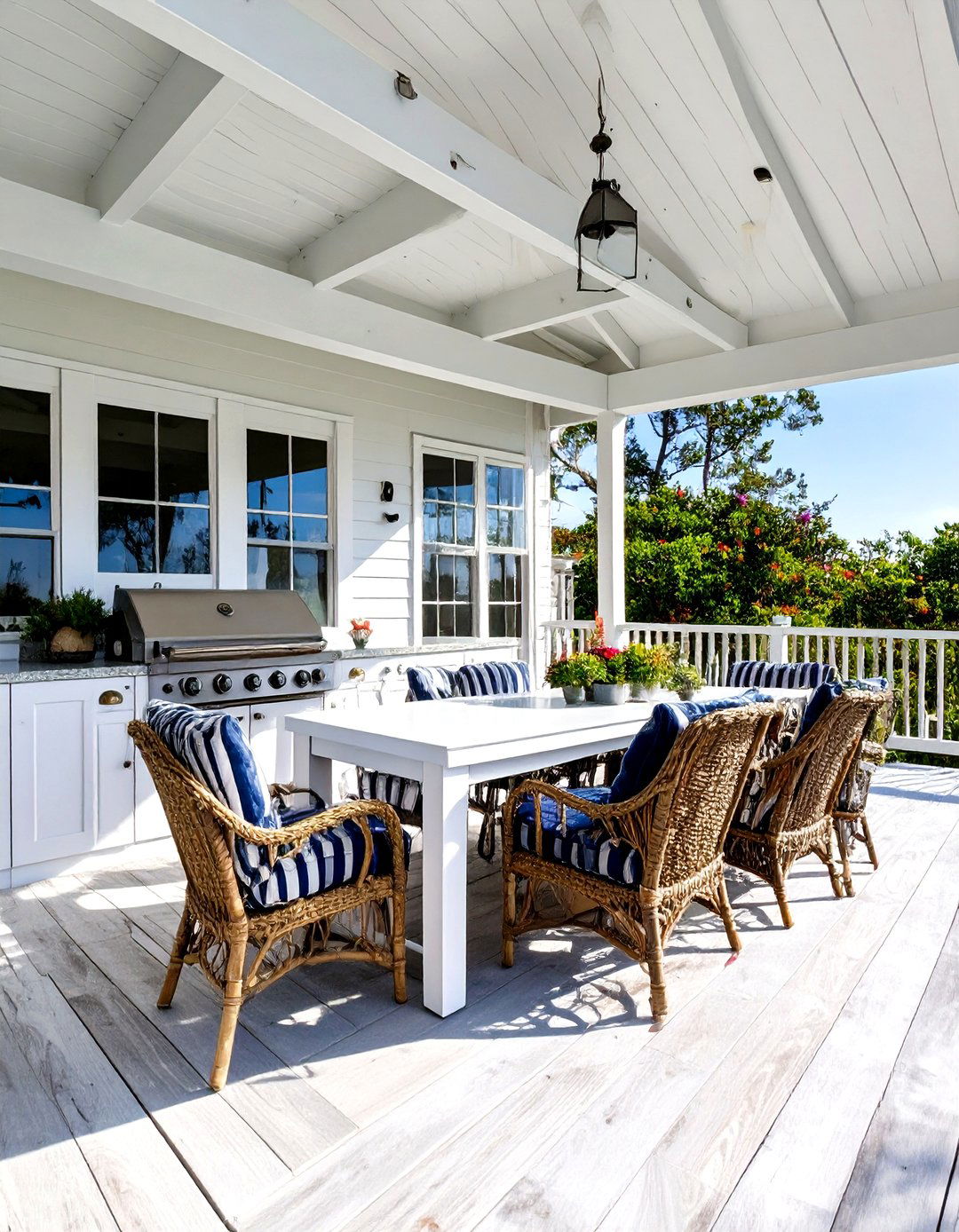 The Coastal Breeze BBQ Patio - 30 bbq patio ideas