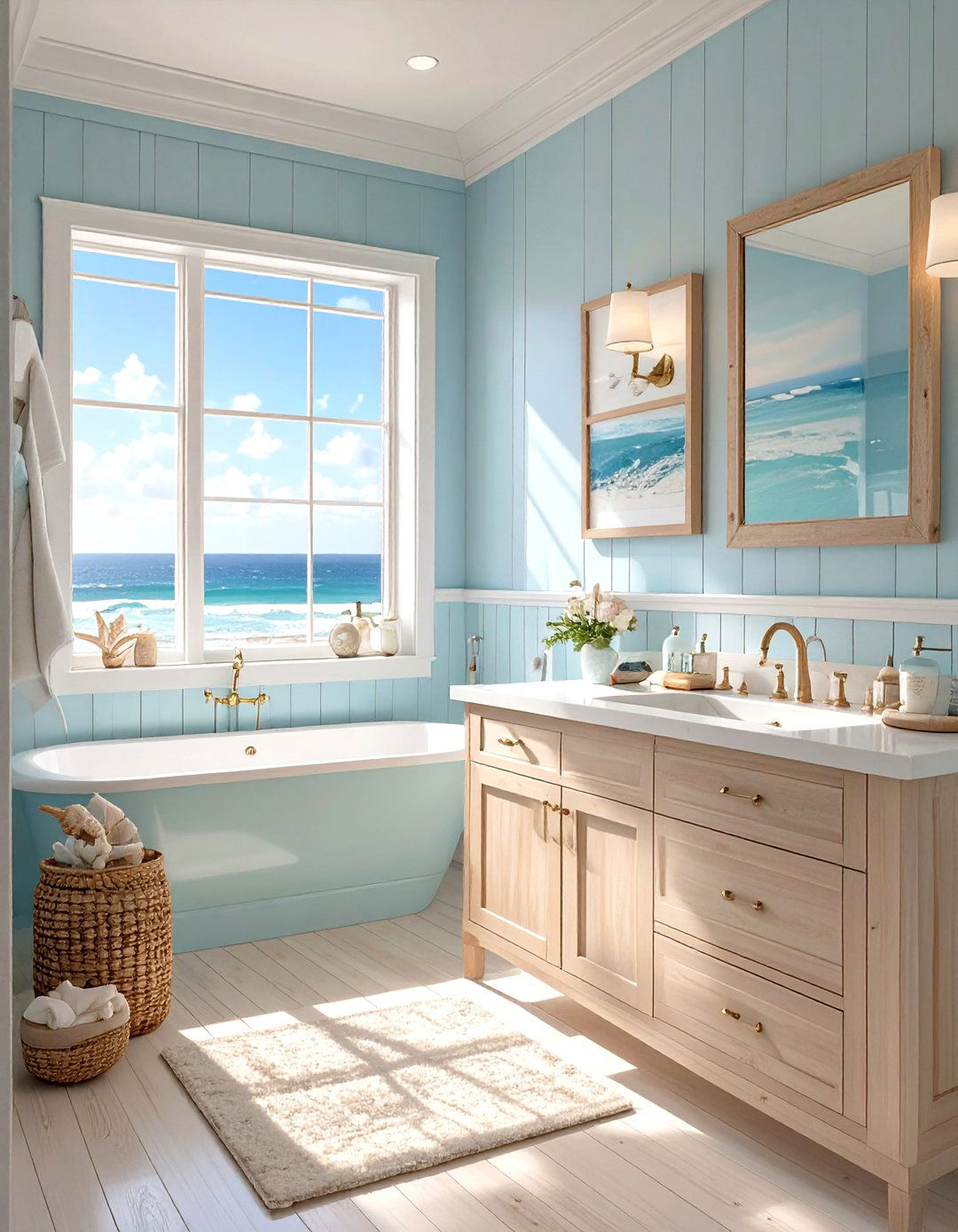 The Coastal Breeze Bathroom - 30 design my bathroom ideas