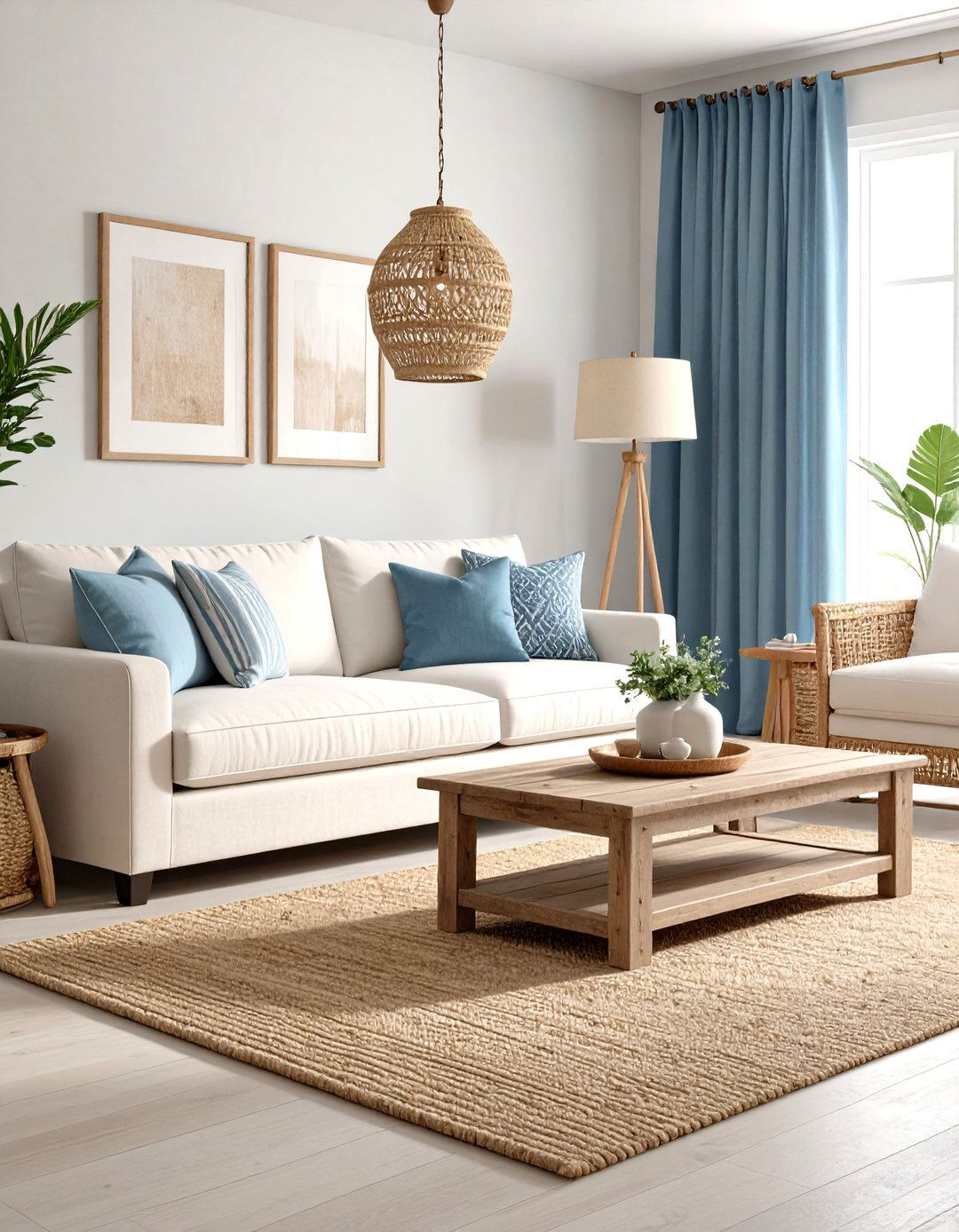 The Coastal Breezy Living Room - 30 furniture ideas for small living room