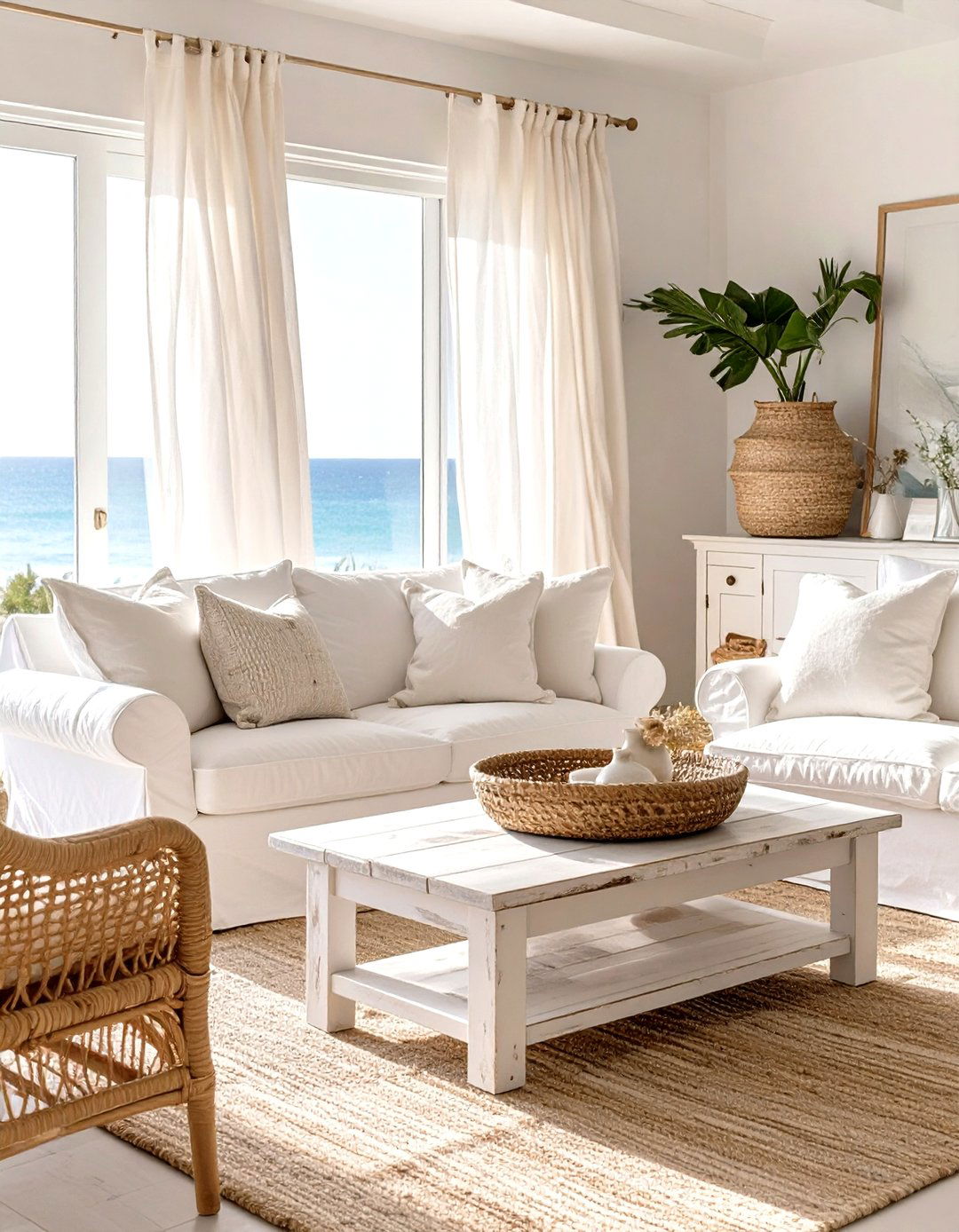 The Coastal Calm Living Room - 30 neutral living room ideas