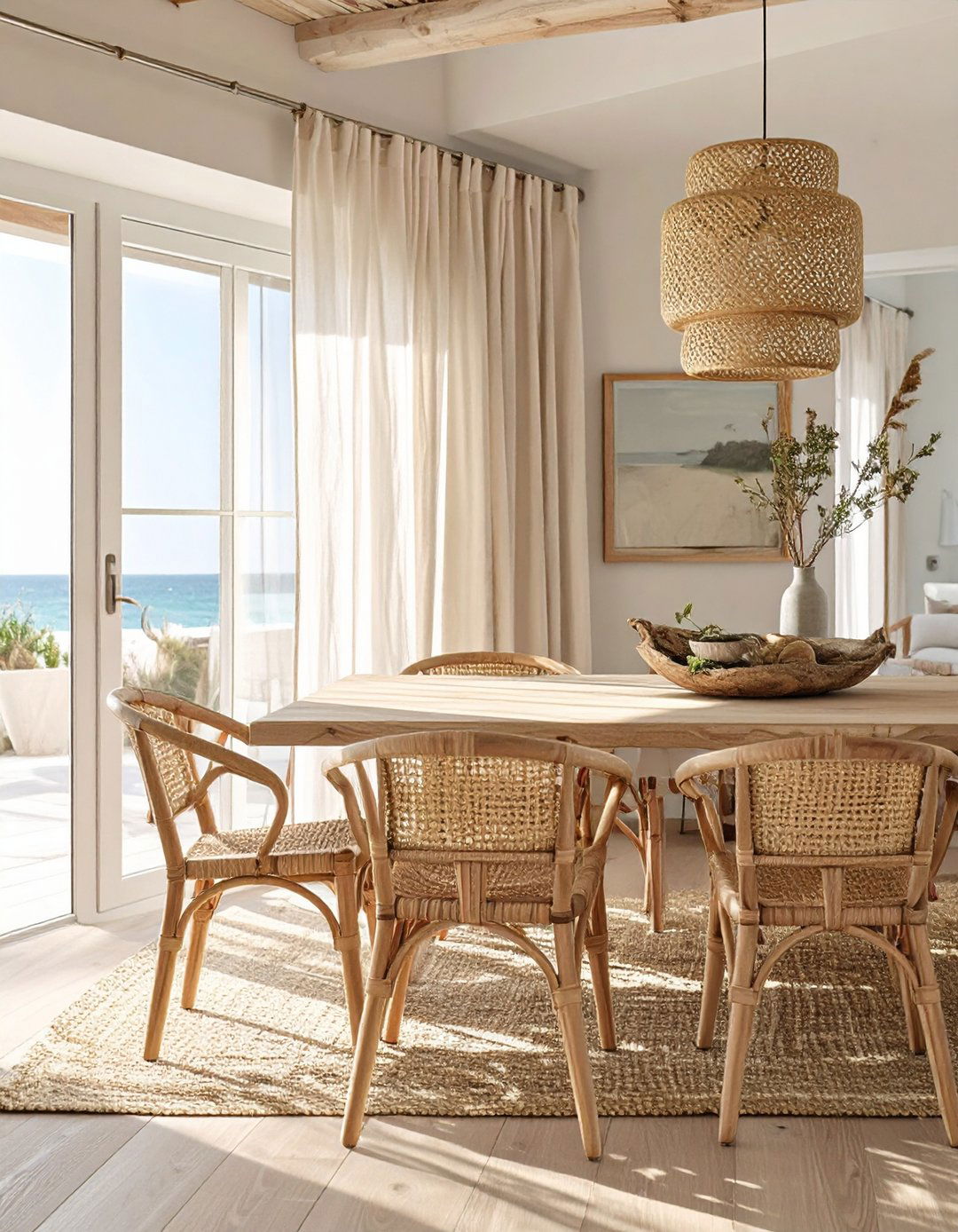The Coastal Calm Minimalist Dining Area - 30 minimalist interior design ideas