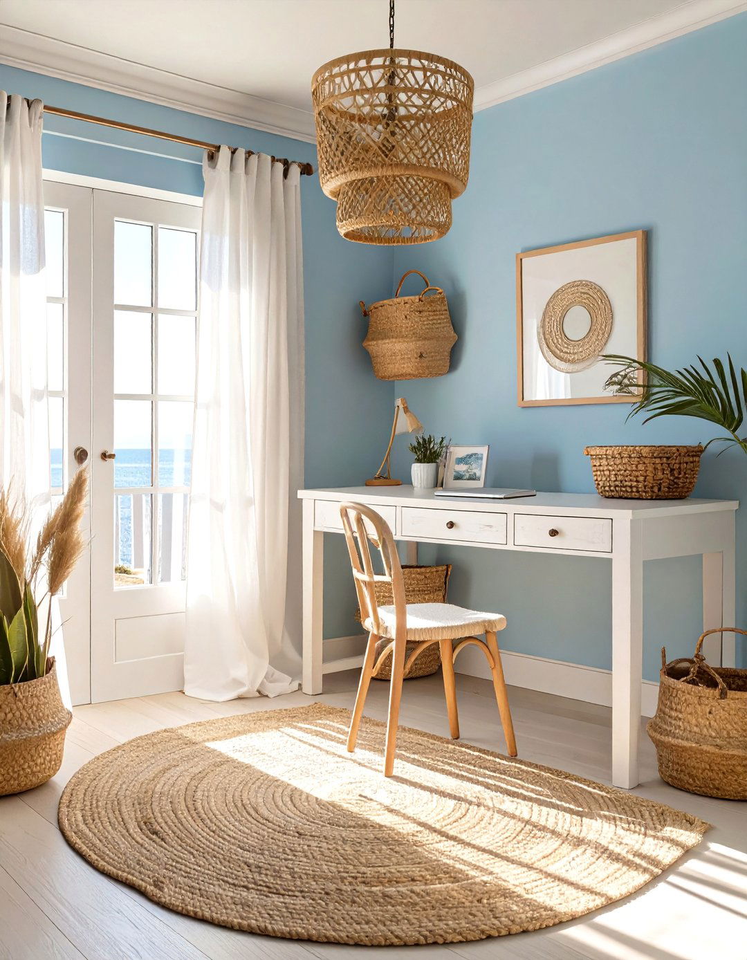 The Coastal Calm Small Office - 30 modern small office interior design ideas