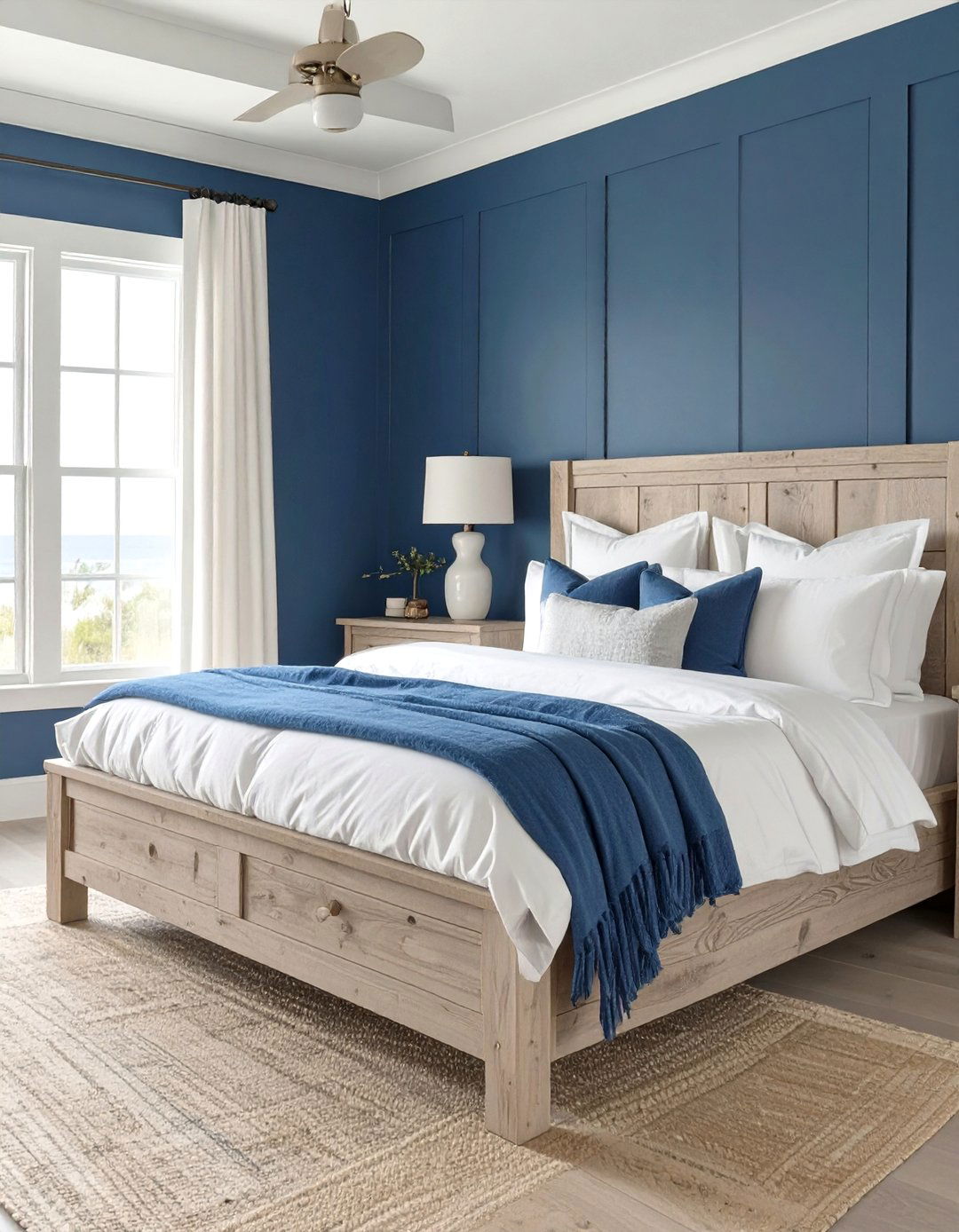 30 Elegant Dark Blue Bedroom Ideas for a Serene Room - We Love Home Blog