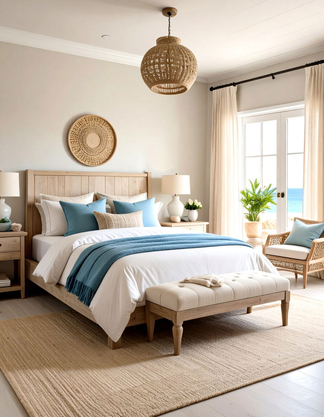 The Coastal Earth Toned Bedroom - 30 earthy bedroom ideas