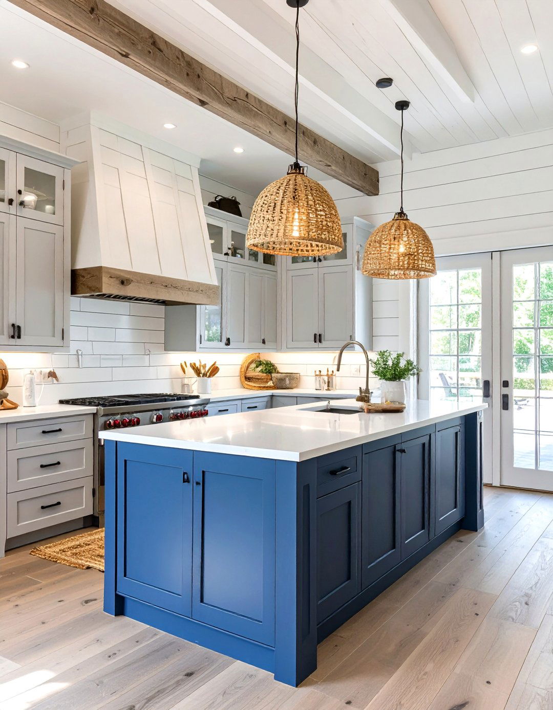 The Coastal Farmhouse Kitchen - 30 barndominium kitchen ideas
