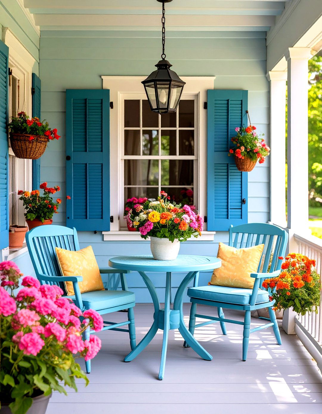The Coastal Farmhouse Porch Fusion - 30 farmhouse front porch ideas
