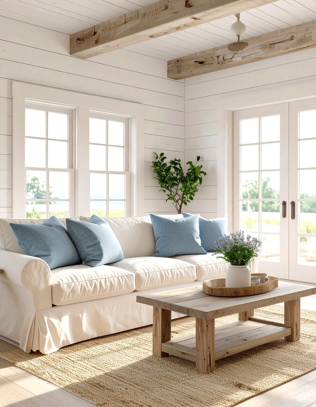The Coastal Farmhouse Retreat - 30 interior design game ideas