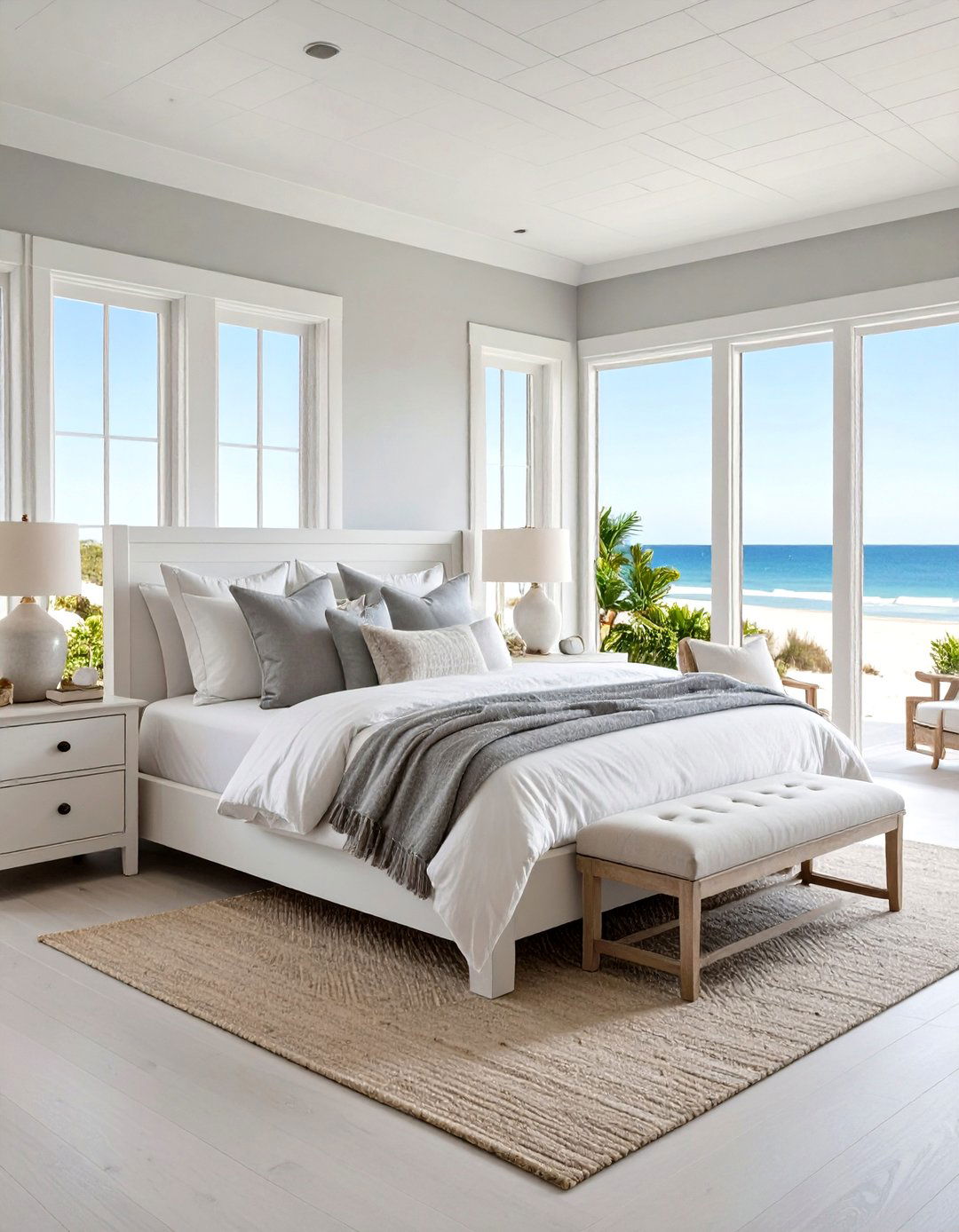 The Coastal Grey Bedroom - 30 grey bedroom ideas