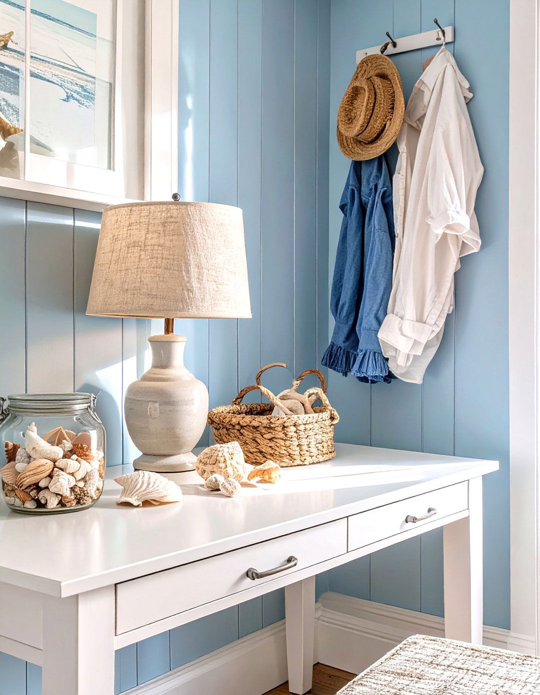The Coastal Inspired Corner - 30 closet desk ideas