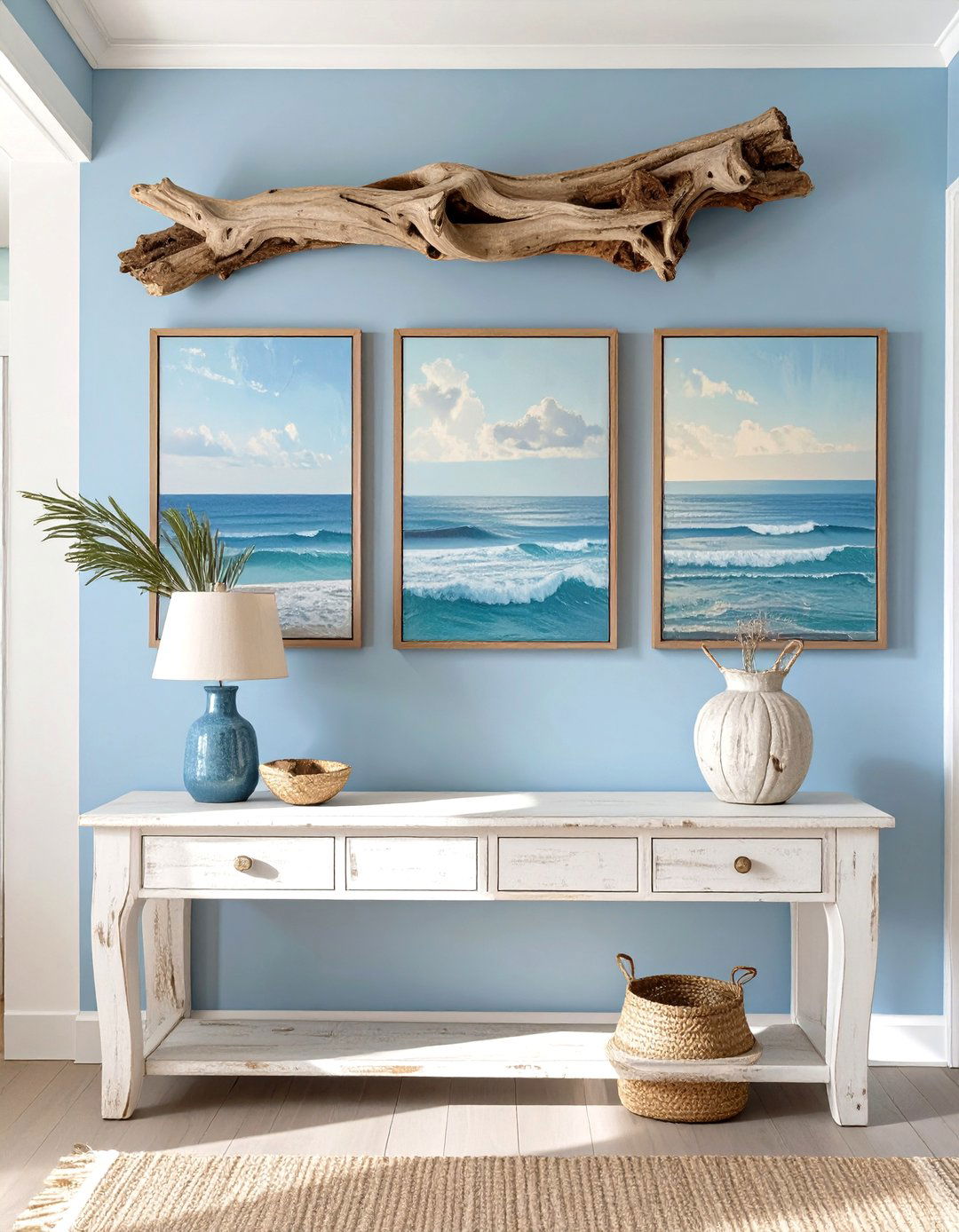 The Coastal Inspired Driftwood Arrangement - 30 home wall decor ideas