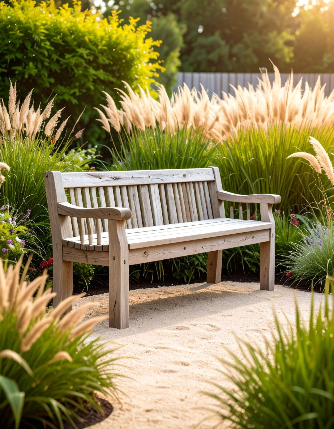 The Coastal Inspired Driftwood Garden Bench - 30 garden bench ideas