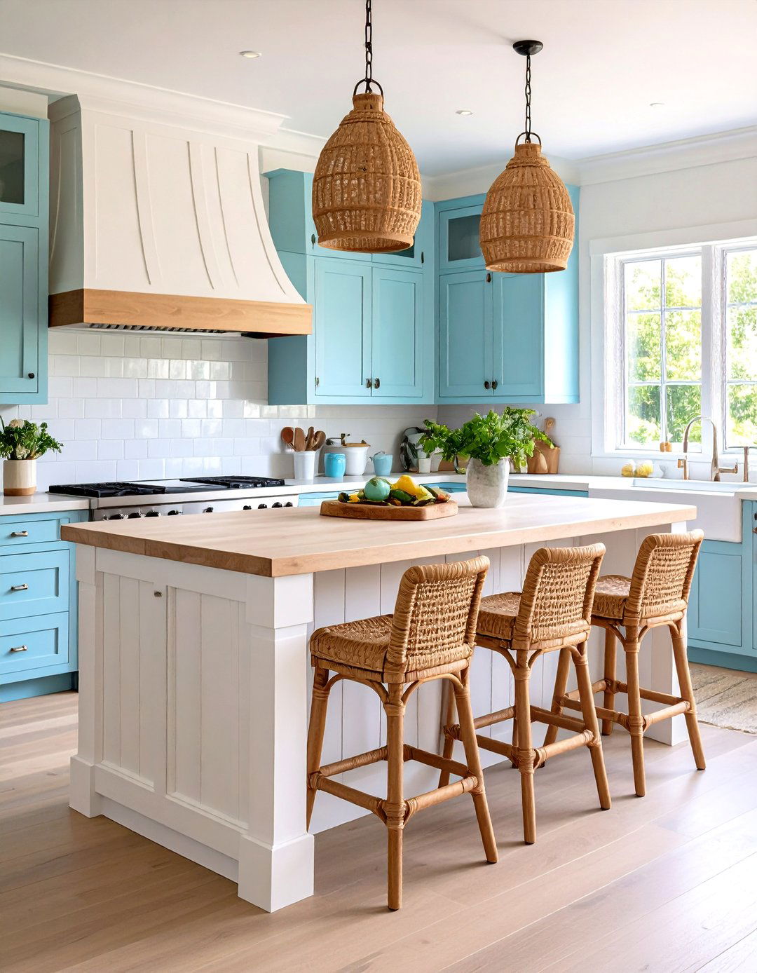 The Coastal Inspired Kitchen Breakfast Bar - 30 eat in kitchen ideas