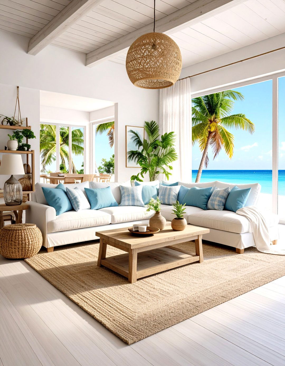 The Coastal Inspired Living Room Retreat - 30 living room set up ideas