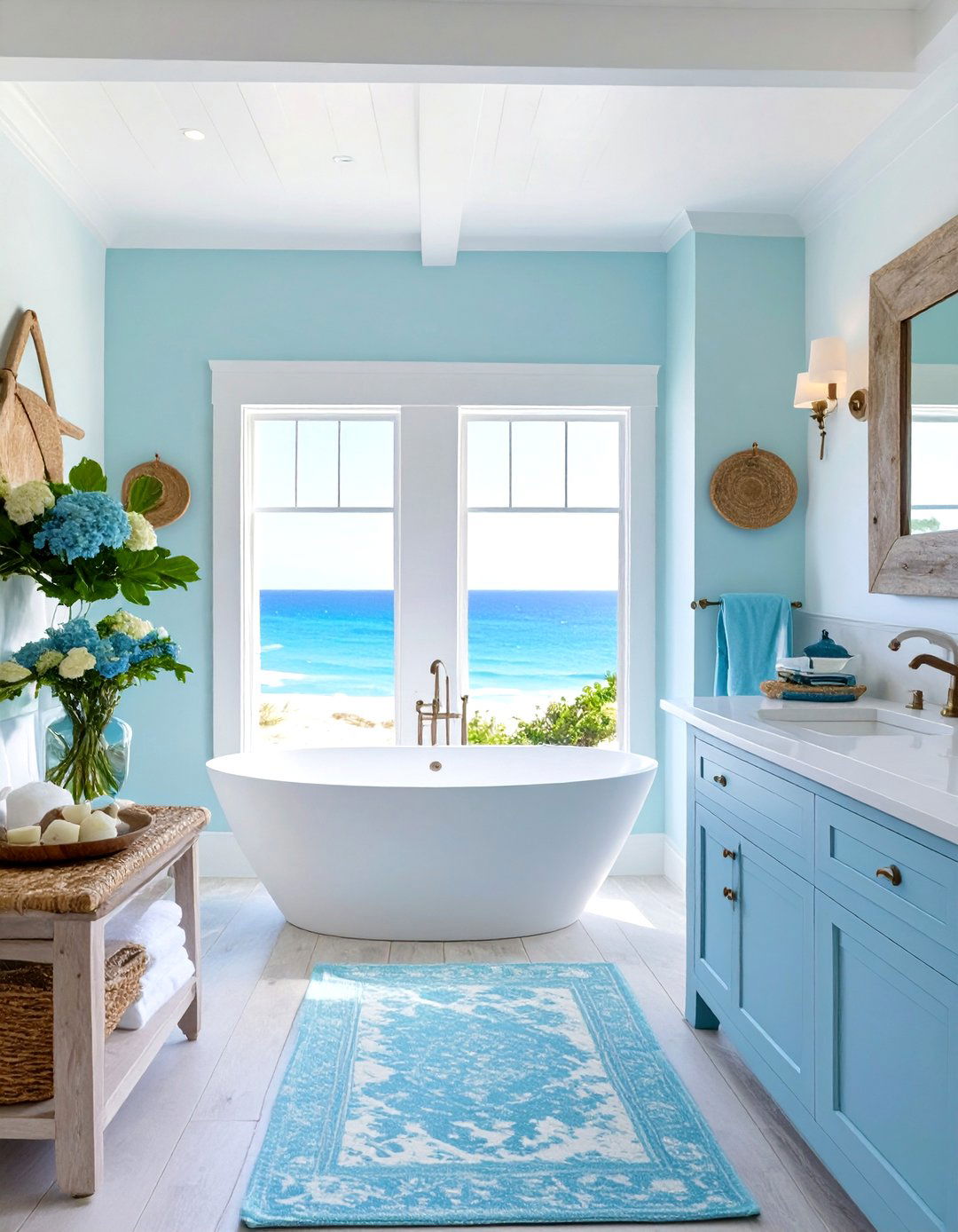 The Coastal Inspired Master Bathroom Retreat - 30 luxury master bathroom ideas