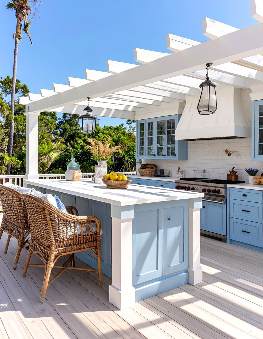 The Coastal Inspired Outdoor Kitchen - 30 ai outdoor kitchen design ideas