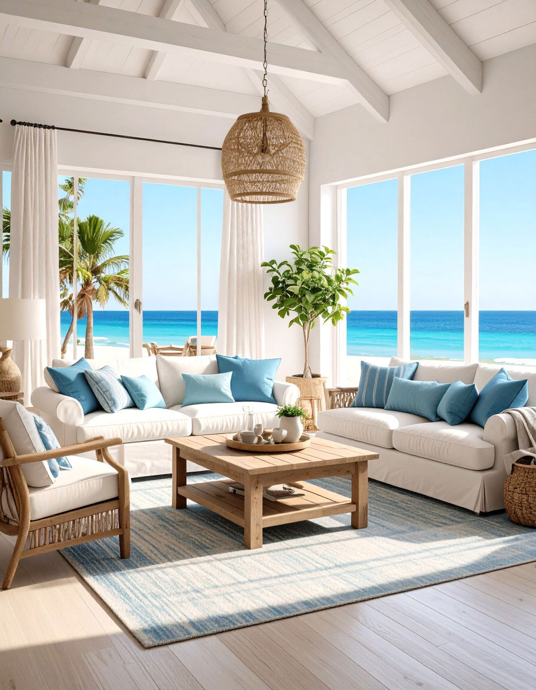 The Coastal Living Room Escape - 30 family room vs living room decorating ideas