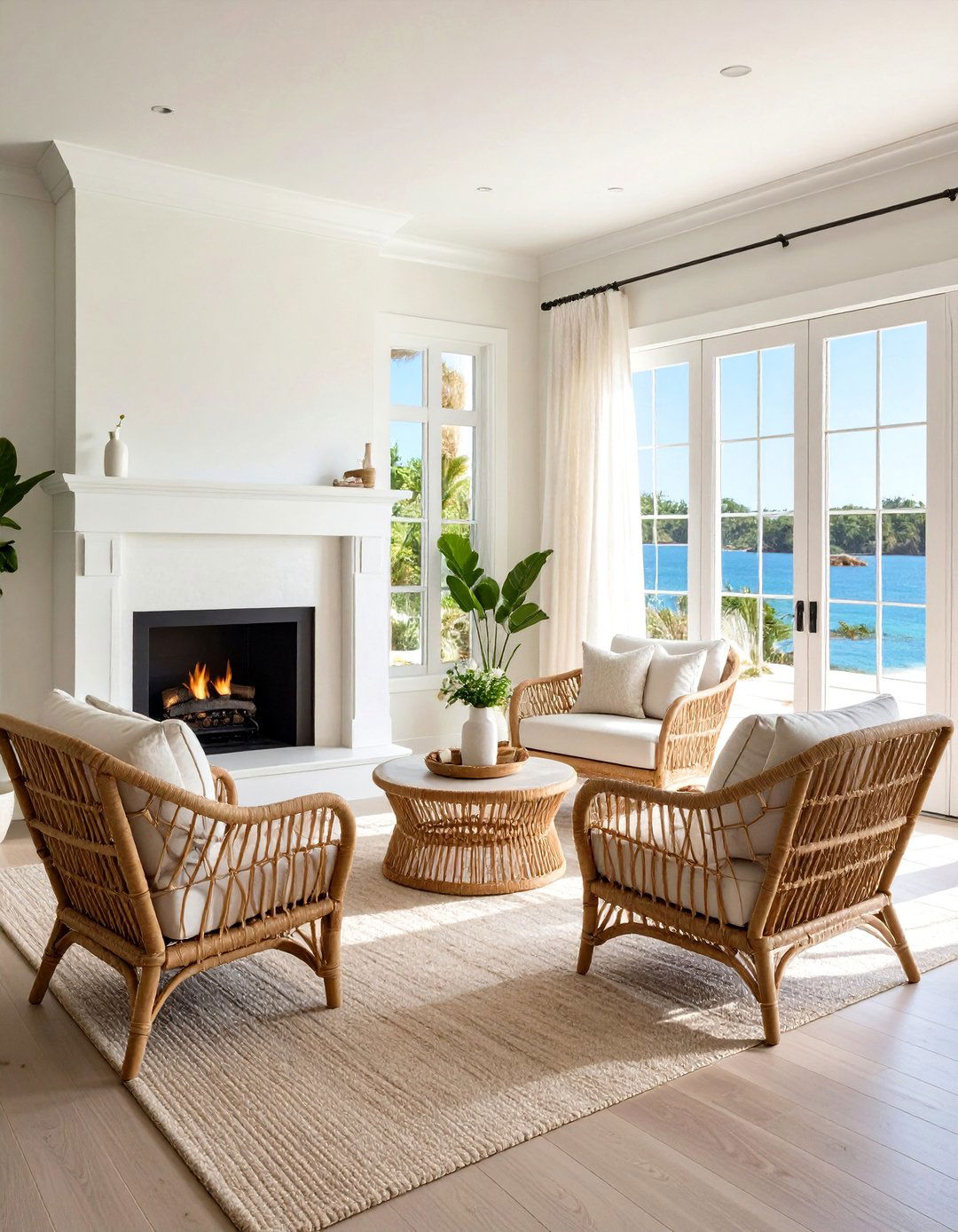 The Coastal Living Room Fireplace - 30 living room with fireplace ideas