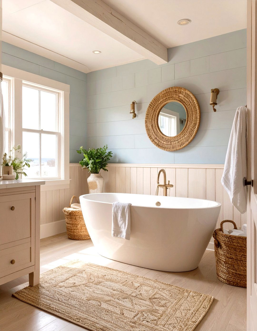 The Coastal Retreat Bathroom - 30 ai spa bathroom design ideas