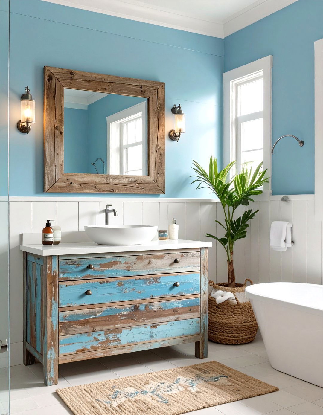 The Coastal Retreat Bathroom - 30 bathroom reno ideas