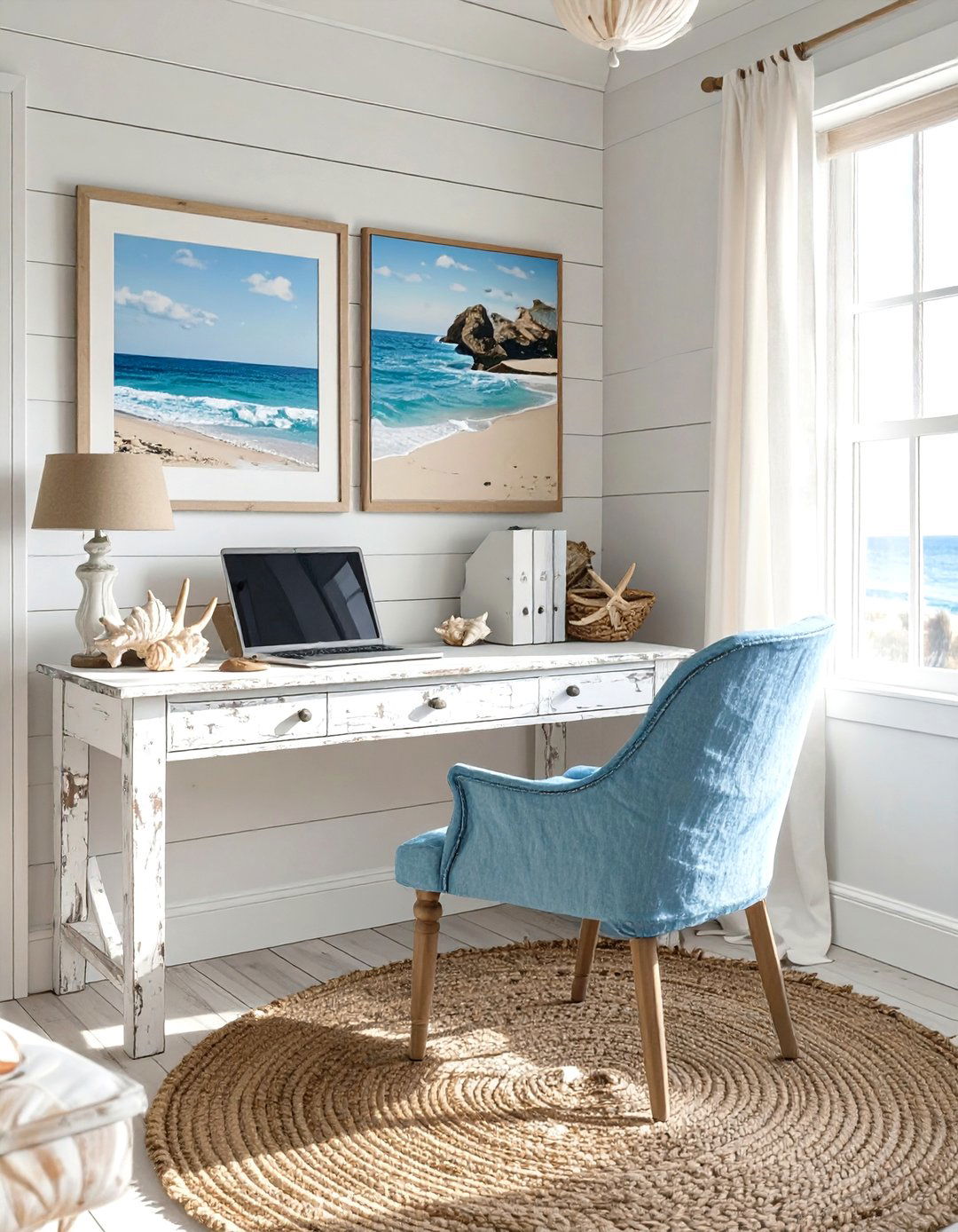 The Coastal Retreat Office - 30 cozy office ideas