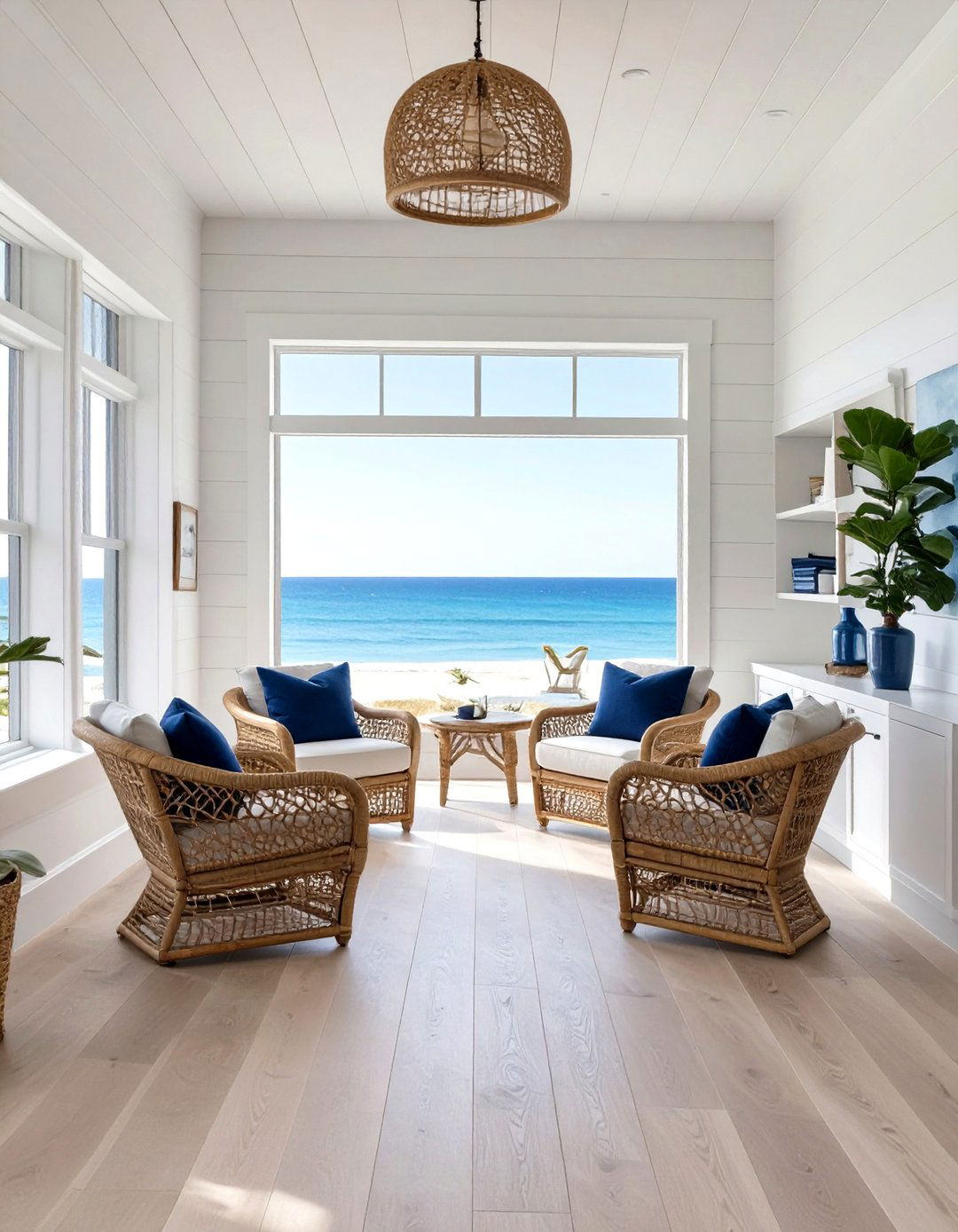 The Coastal Retreat Office - 30 corporate interior design ideas