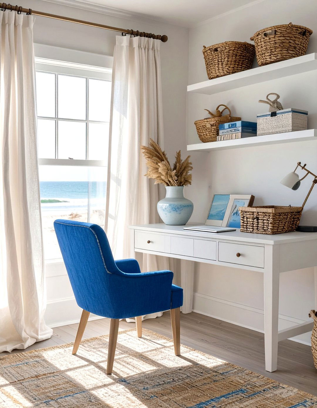 The Coastal Serenity Sanctuary - 30 home office ideas for her
