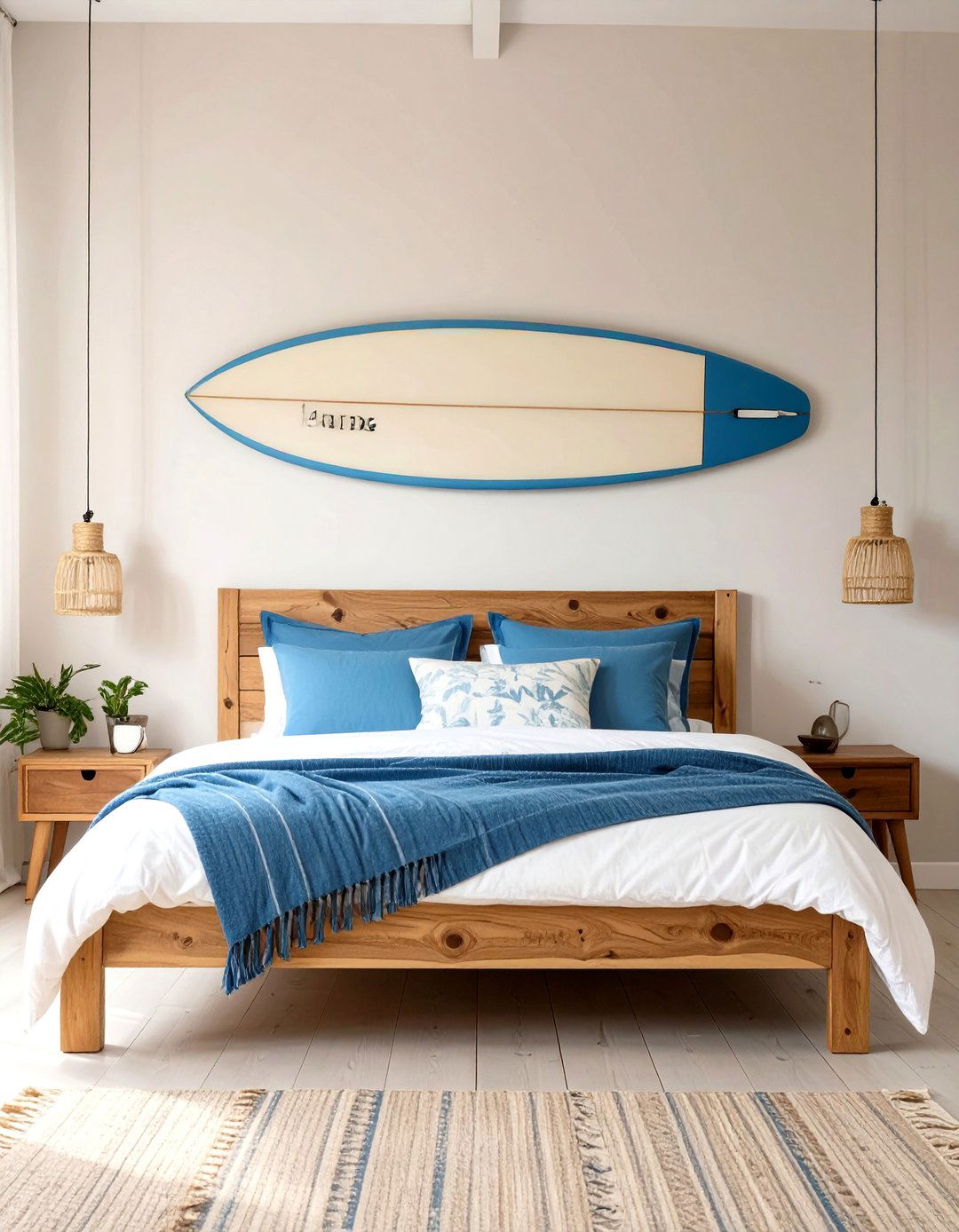 The Coastal Surf Bedroom - 30 mens bedroom ideas on a budget