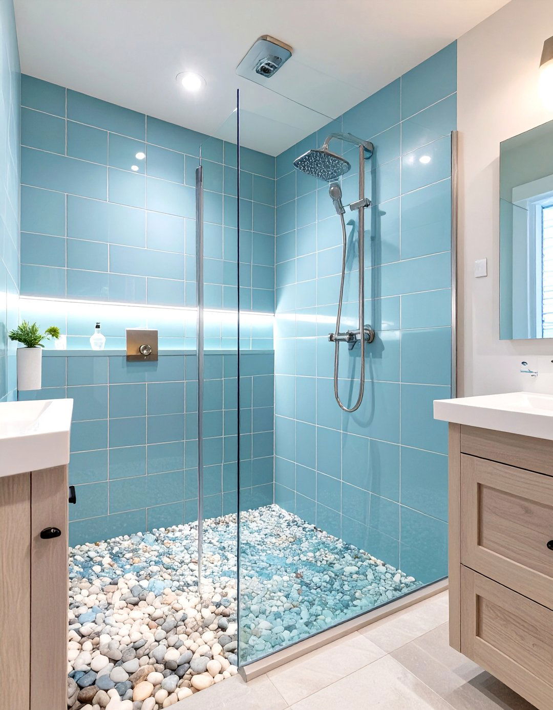 The Coastal Themed Bathroom Shower - 30 bathroom shower designs