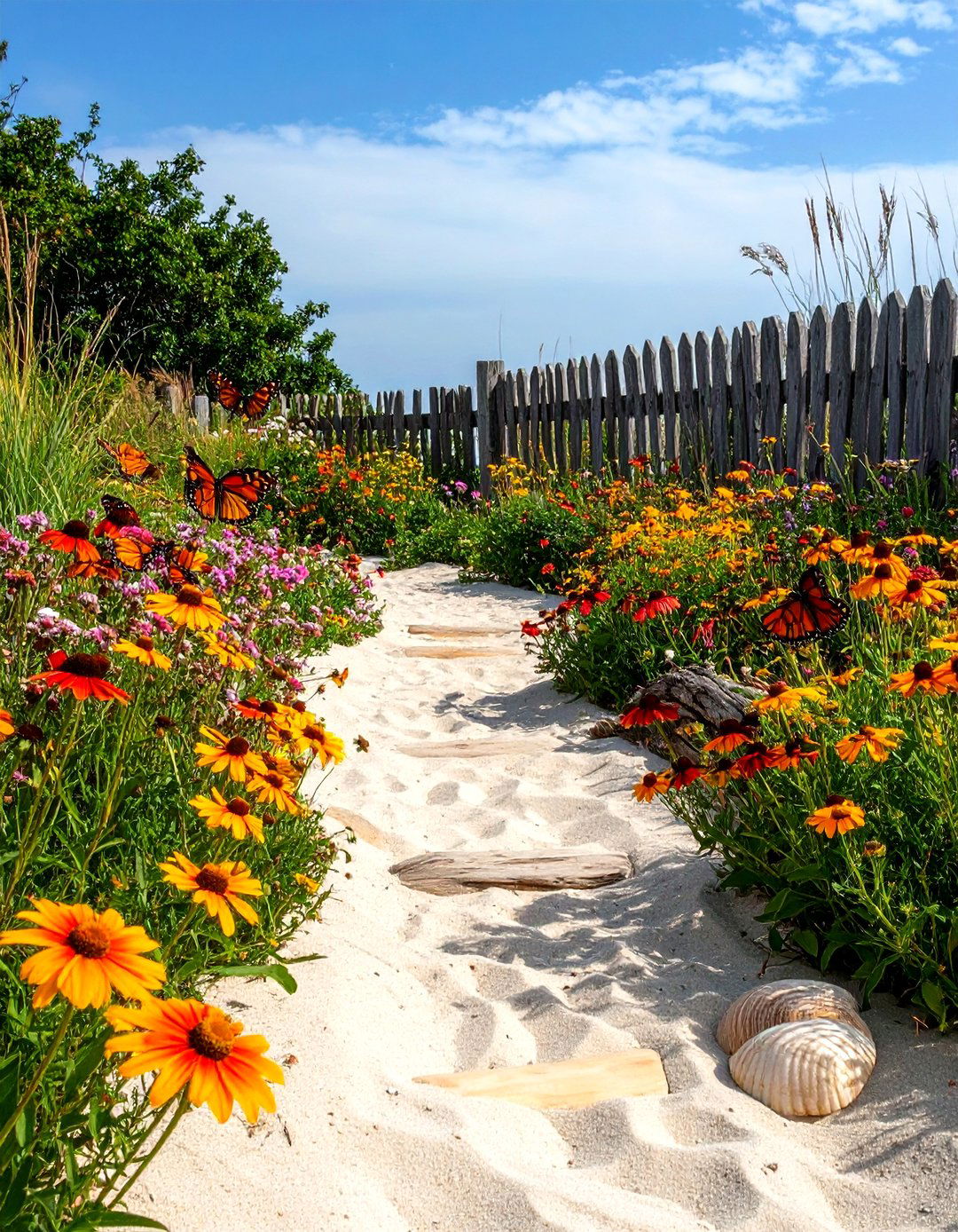 The Coastal Themed Butterfly Garden - 30 layout butterfly garden design plans ideas