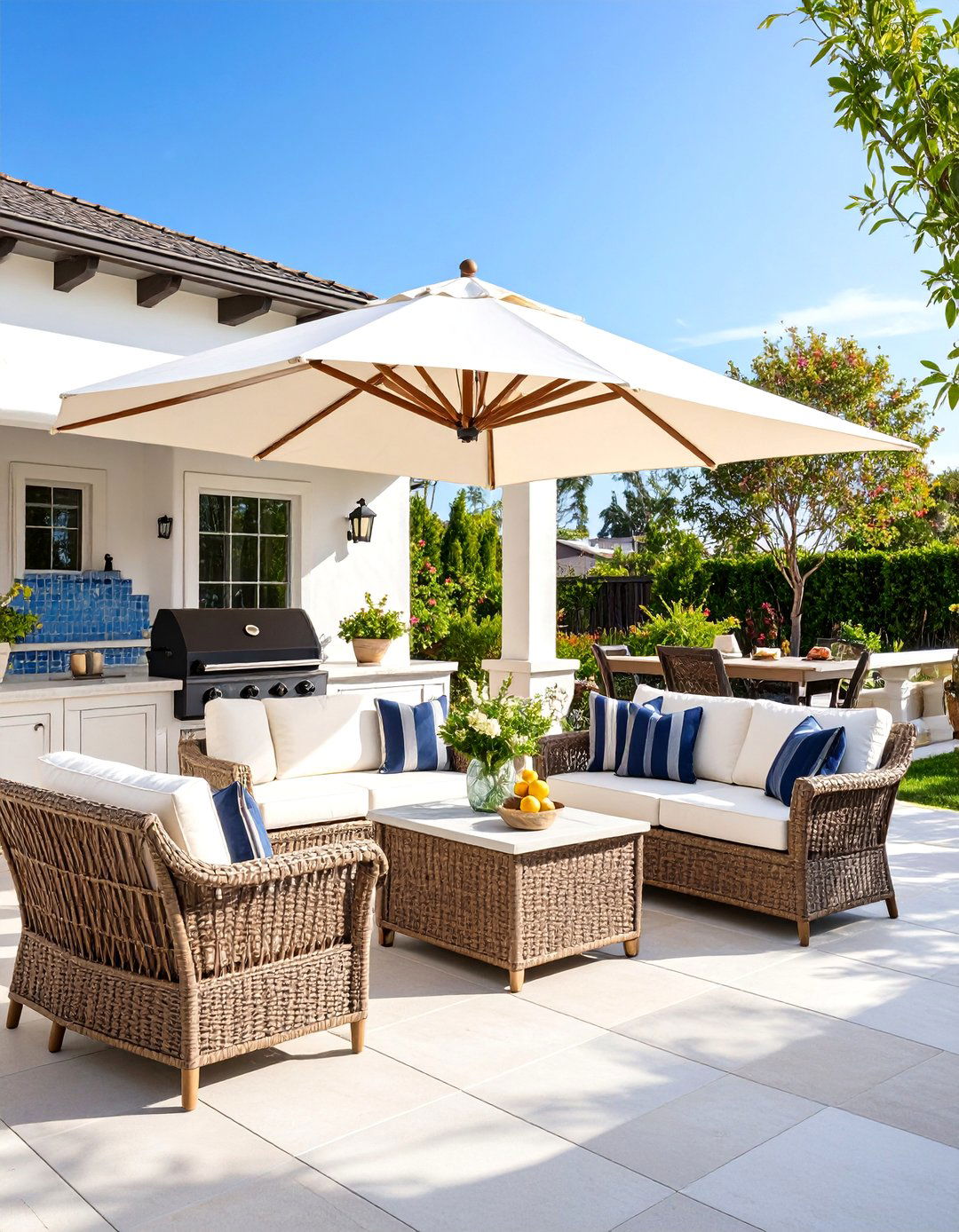 The Coastal Vibe Grilling Nook - 30 backyard grill ideas