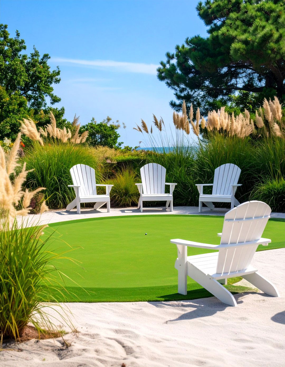 The Coastal Vibe Putting Green - 30 backyard putting green ideas