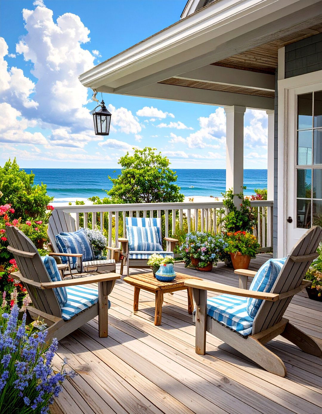 The Coastal Vibe Rope Railing Deck - 30 deck ideas on a budget