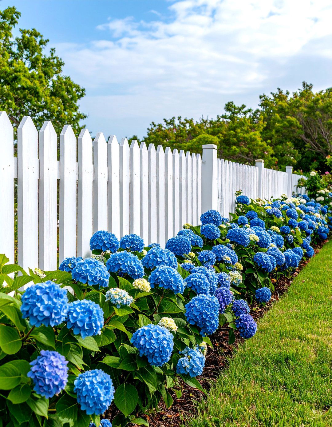 The Coastal Vibe White Washed Fence - 30 backyard fence ideas