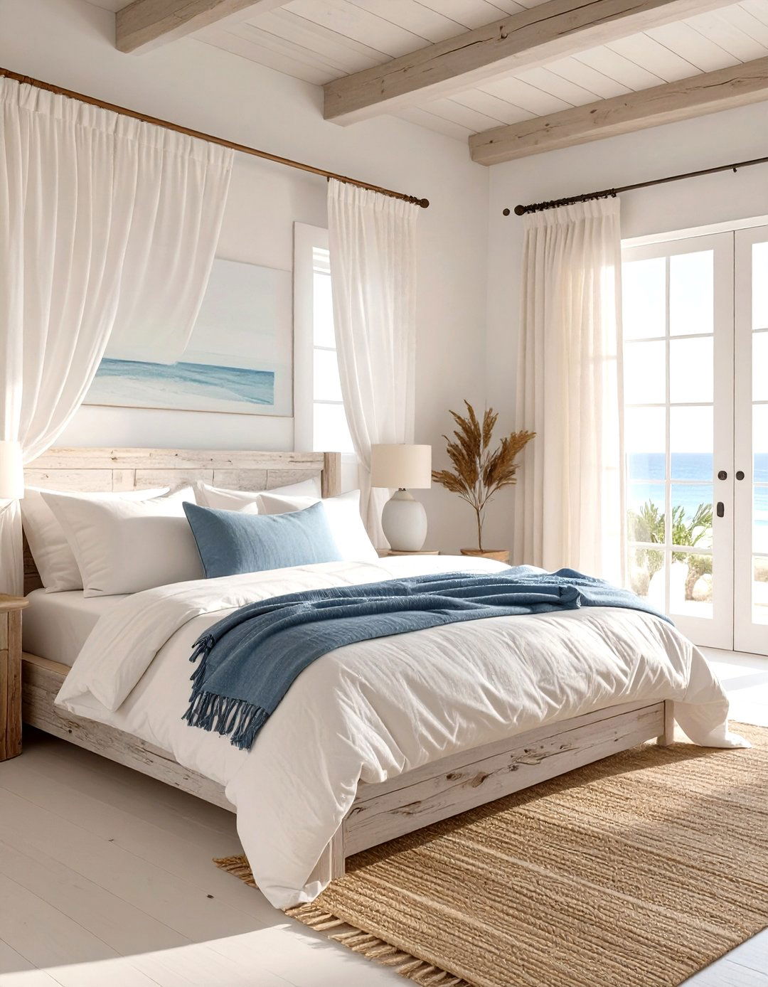 The Coastal White Bedroom - 30 modern white bedroom ideas