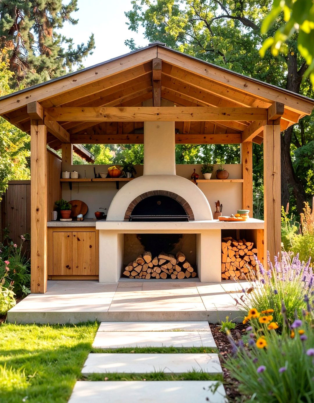The Cob Oven Pizza Paradise - 30 inexpensive covered outdoor kitchen ideas