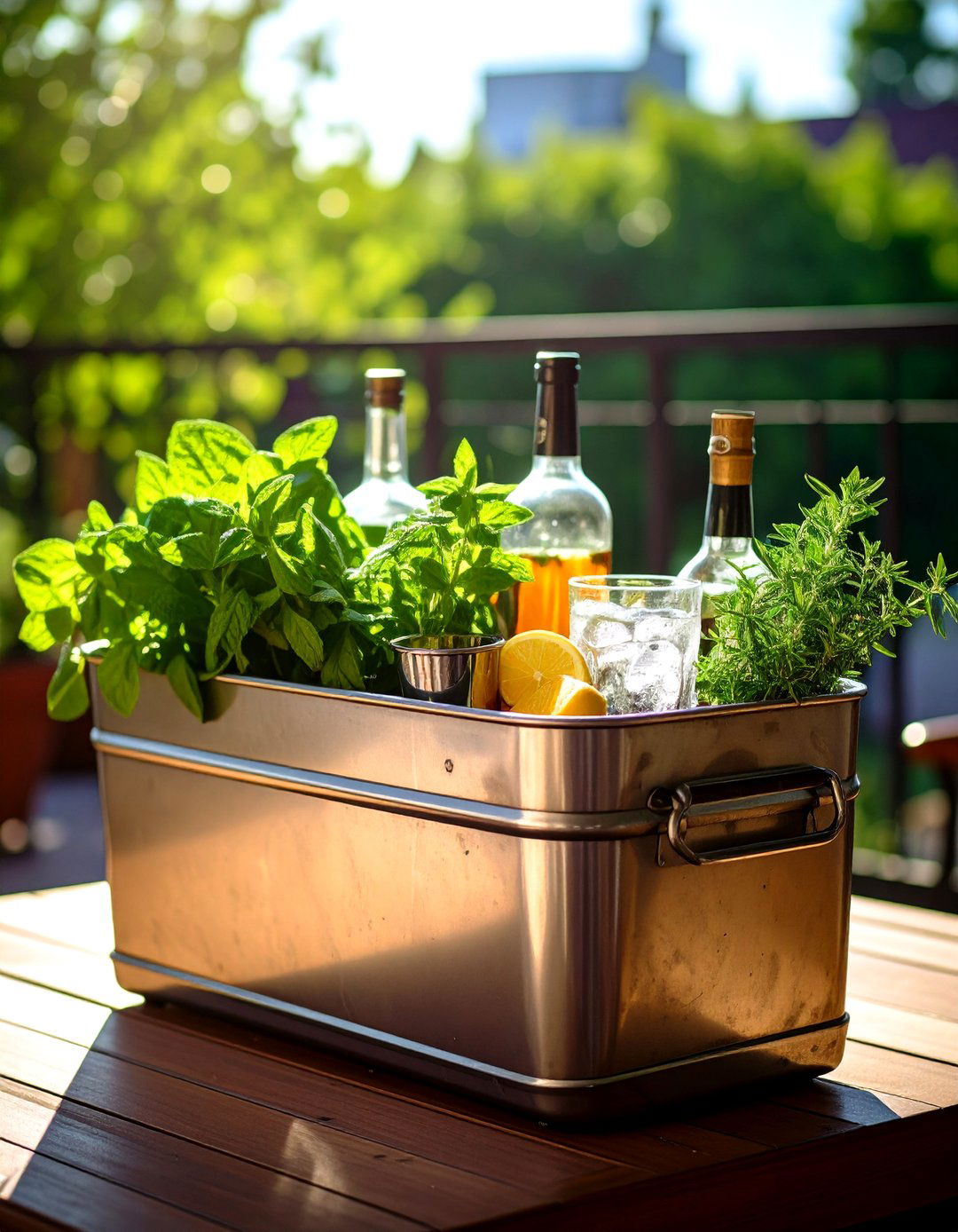 The Cocktail Garden Box - 30 garden box ideas