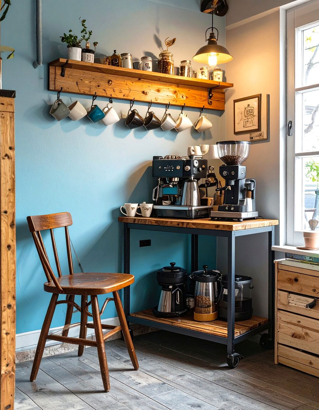 The Coffee Connoisseurs Cafe - 30 low budget small man cave ideas