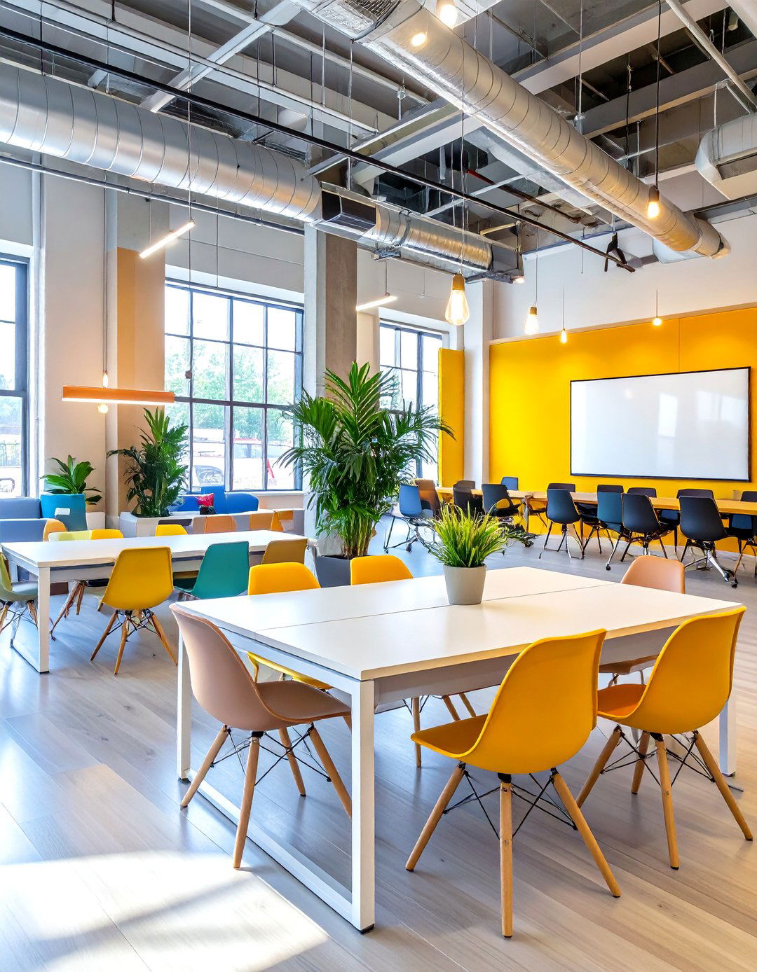 The Collaborative Open Plan Hub - 30 office decorating ideas for work